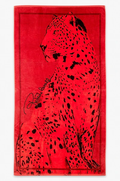Big Cat Print Beach Towel