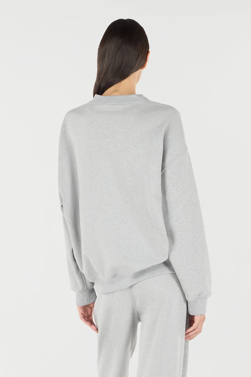 Sweatshirt With Stand-Up Collar