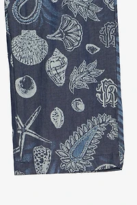Marine-Print Shorts