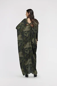 Hawaii Green print Kaftan