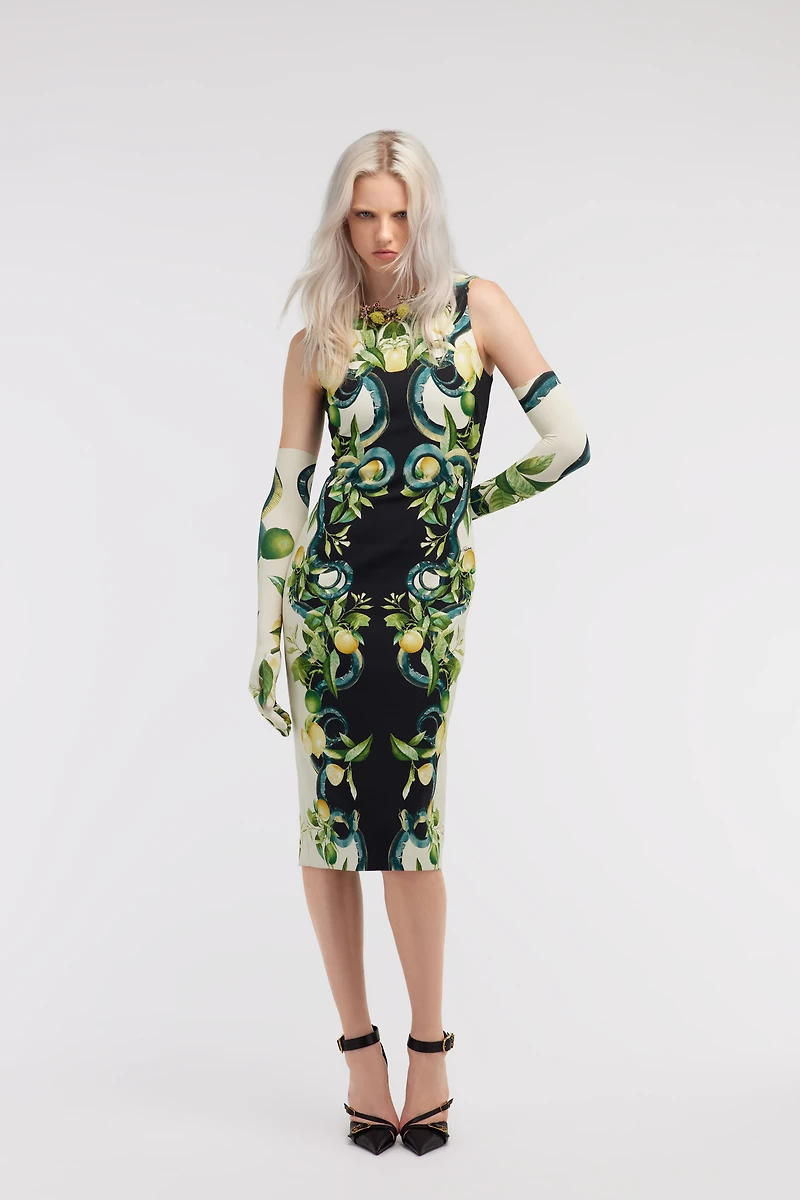 Short Lemon print dress