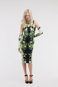 Short Lemon print dress