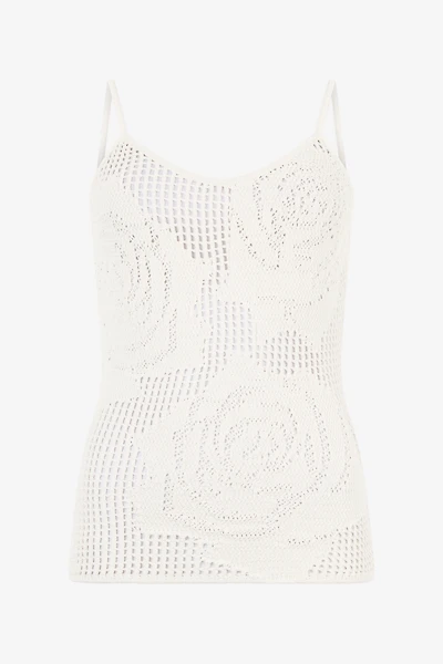 Openwork Top With Roses