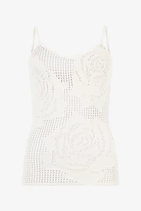 Openwork Top With Roses