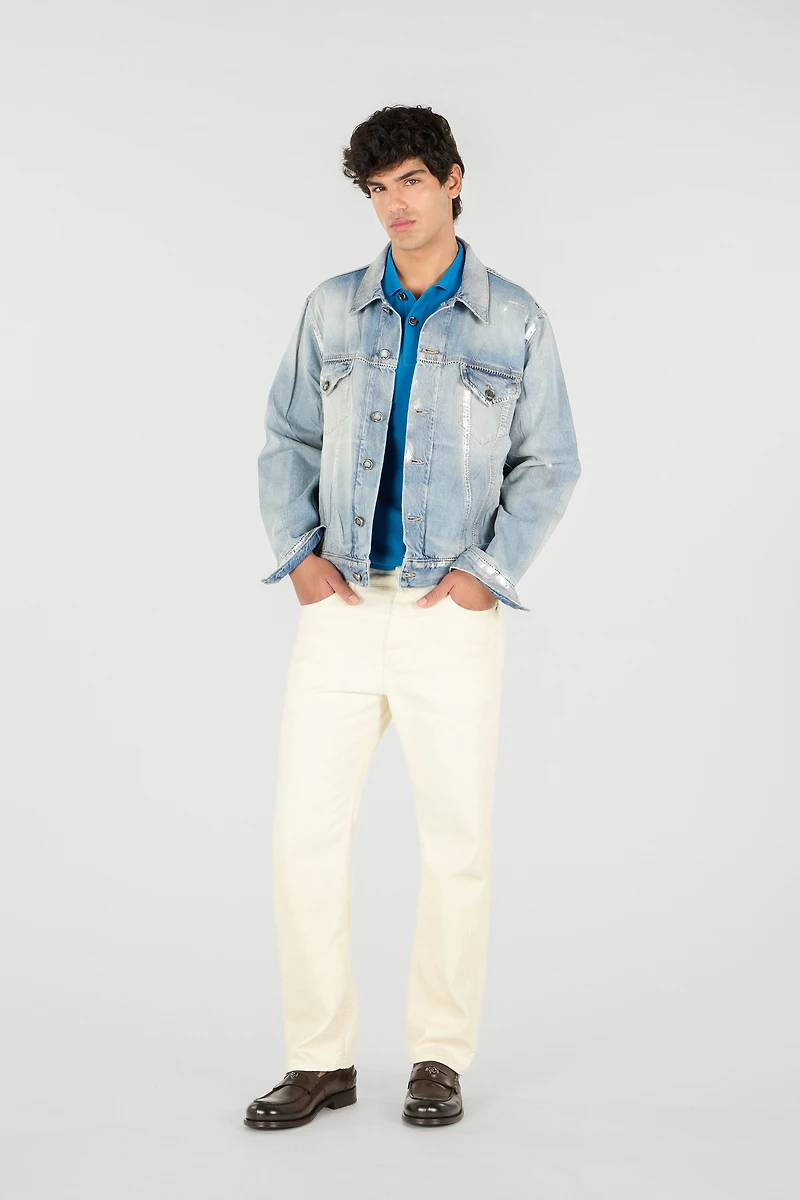 Cream Five Pocket Jeans