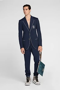 Snake-motif monogram trackpants