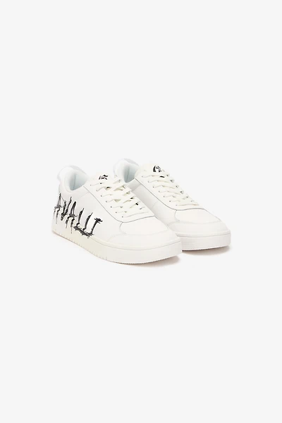 Sneakers With Graffiti Logo
