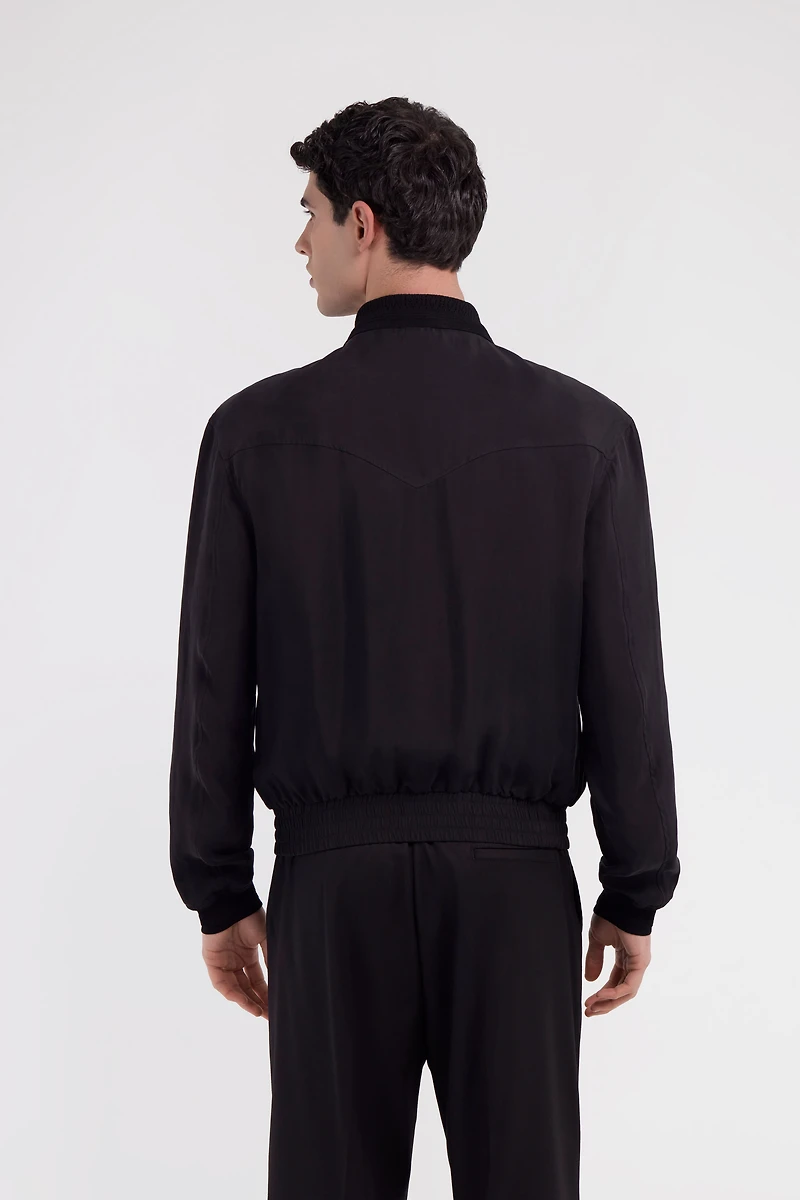 Black Bomber Jacket