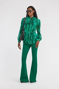 Malachite Print Blouse