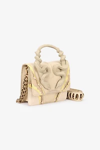 Small Ivory Bag With Snakes