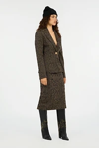 Leopard Print Jacket Blazer