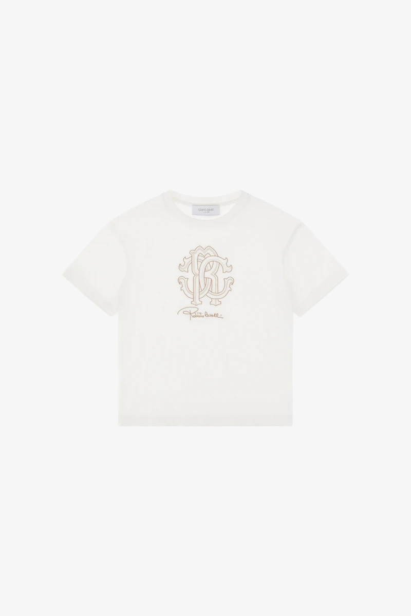 T-Shirt With RC Monogram Embroidery And Logo