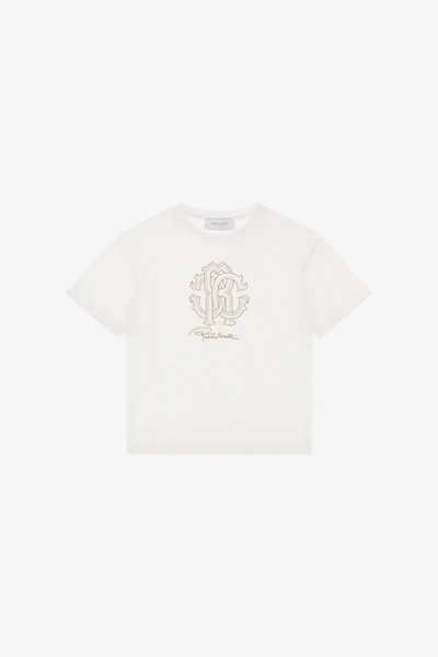 T-Shirt With RC Monogram Embroidery And Logo