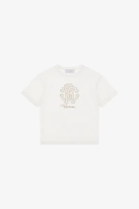 T-Shirt With RC Monogram Embroidery And Logo