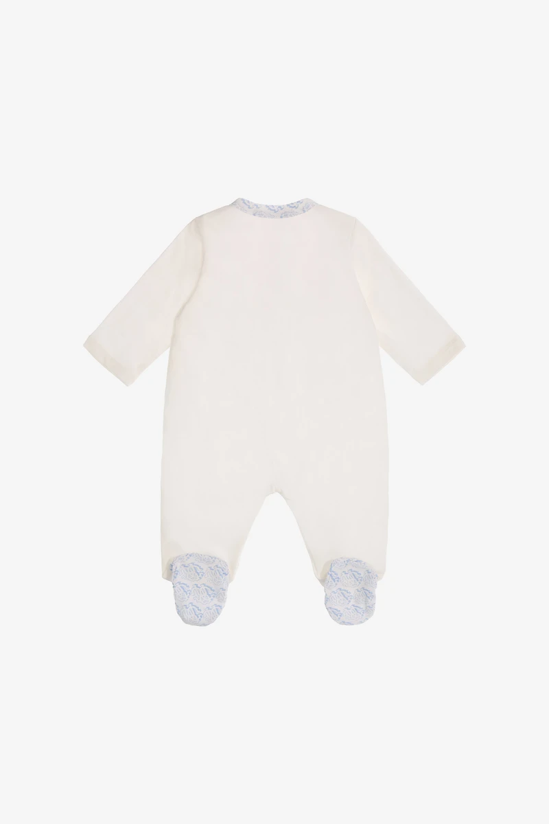 RC Monogram embroidery babygrow set