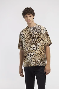 T-shirt with Jaguar Skin print