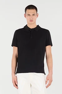Polo With Snake Scale Embellishment