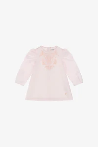 Baroque Embroidered Pink Dress