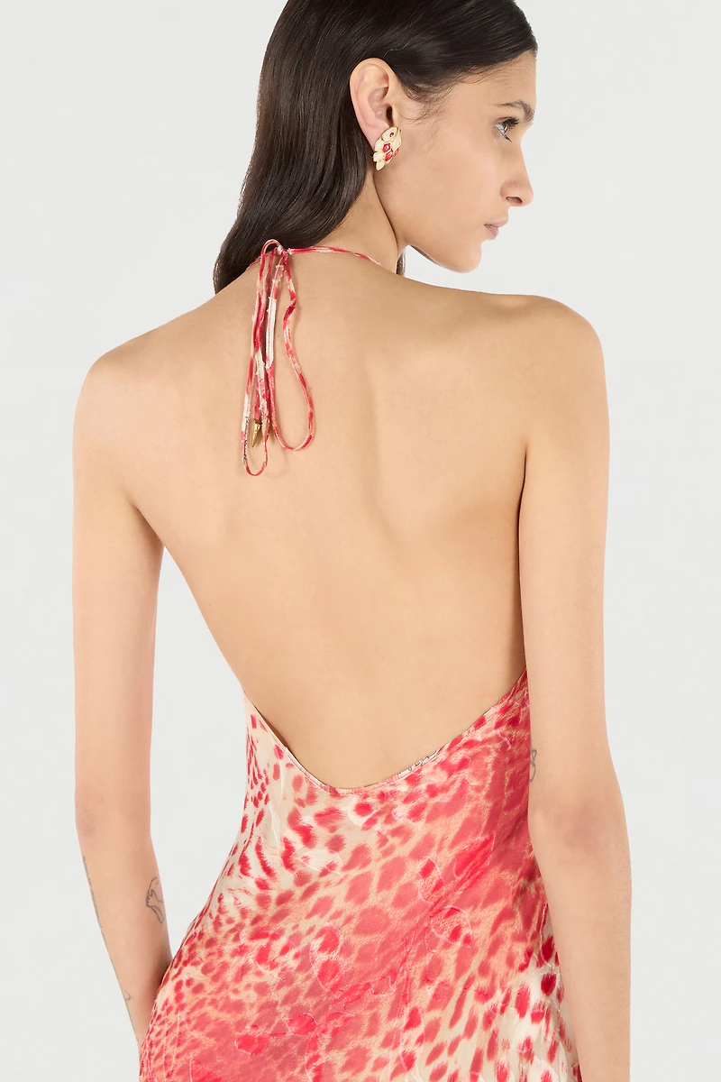 Mini Dress With Jaguar Skin Print