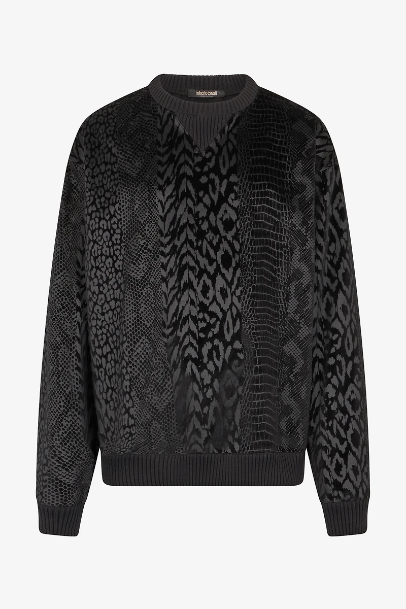 Sweatshirt With Animal Print