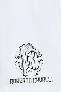 Zebra-Print Sports Shorts And RC Monogram