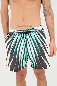 Ray Of Gold Print Nylon Sea Shorts