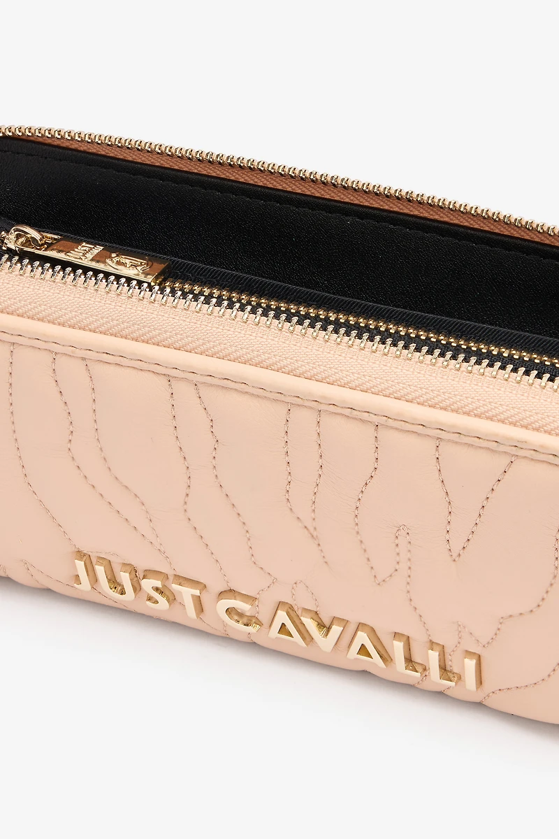 Top-Stitched Wallet With Logo