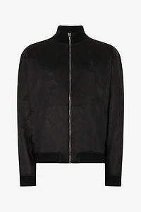Full-Zip Sweatshirt With Python Print