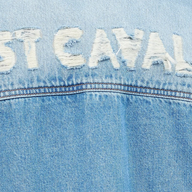 Denim Jacket With Lettering