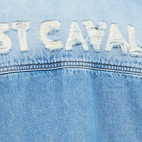 Denim Jacket With Lettering