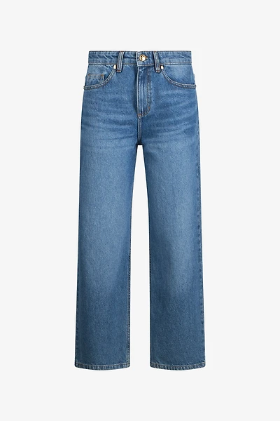 Blue Cropped Jeans