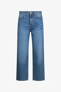 Blue Cropped Jeans