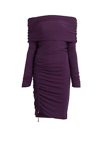Cowl top gathered dress