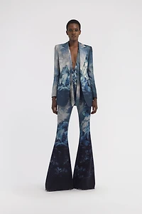 Shirt with Denim Wild Leda print