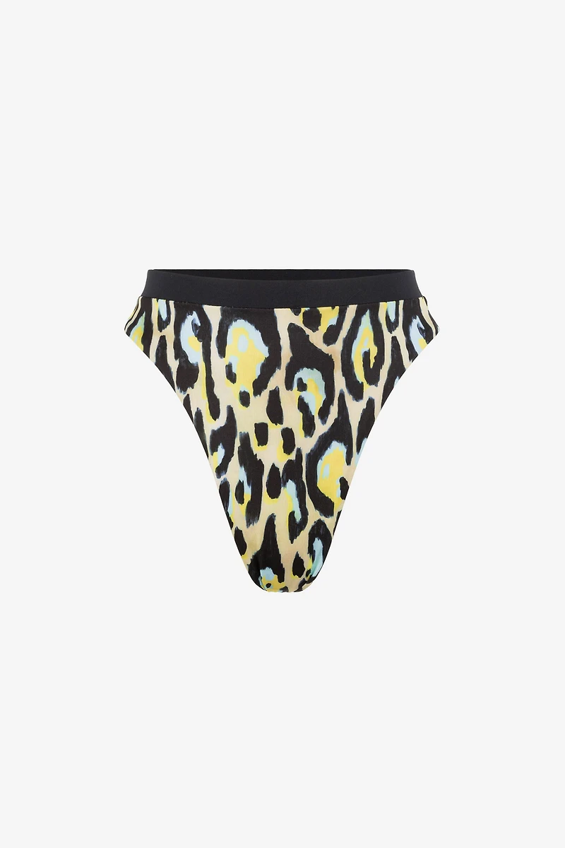 Jaguar-print bikini bottoms