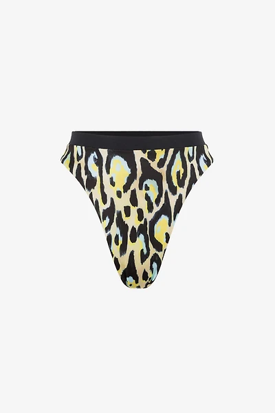 Jaguar-print bikini bottoms