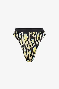 Jaguar-print bikini bottoms