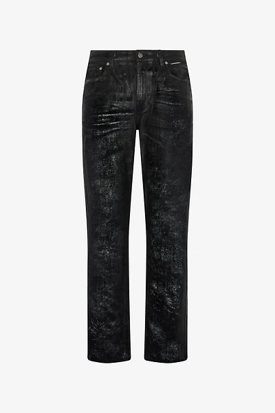 Used-effect pants