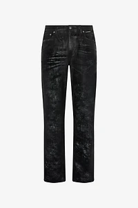 Used-effect pants