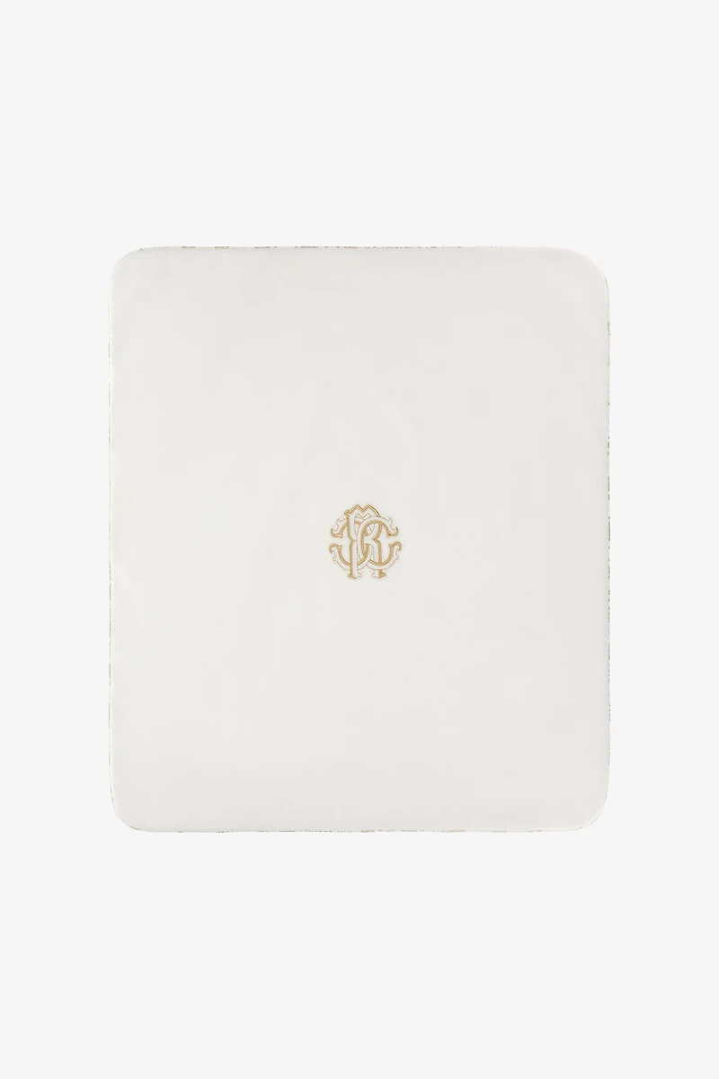 RC Monogram-Print Baby Blanket