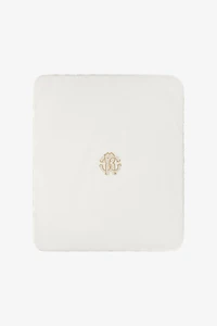 RC Monogram-Print Baby Blanket