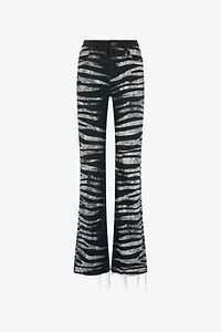Pants With Zebra Print
