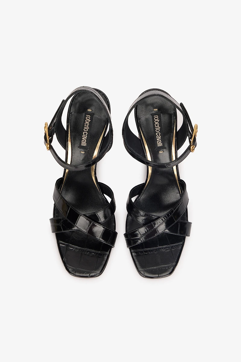 Sandals With Straps And Thick Heel