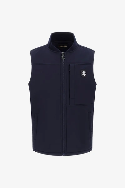 Padded vest with logo