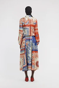 Bandana Print Maxi Dress