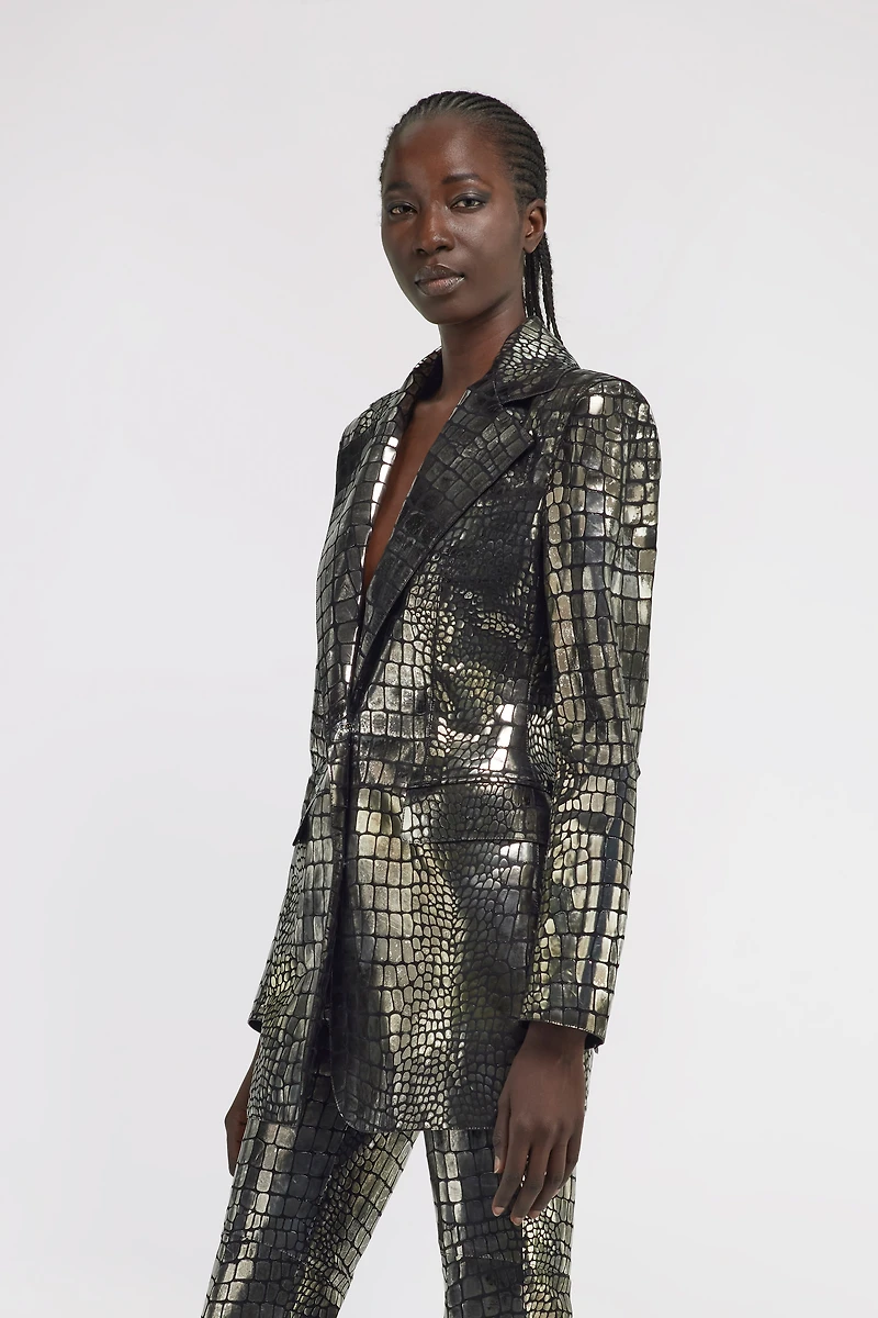 Crocodile Effect Blazer