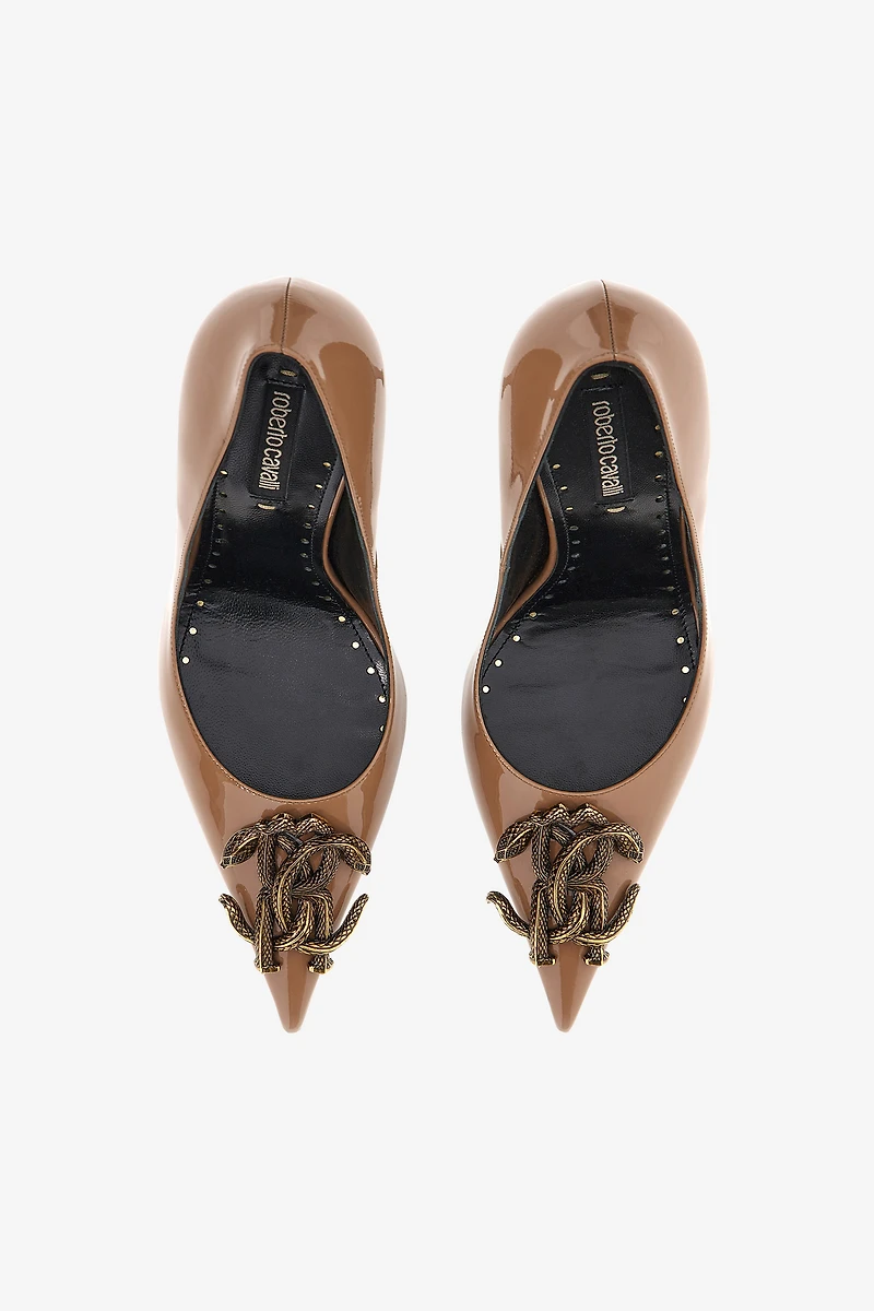 Décolleté with Monogram Mirror Snake