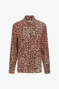 Shirt with jaguar print