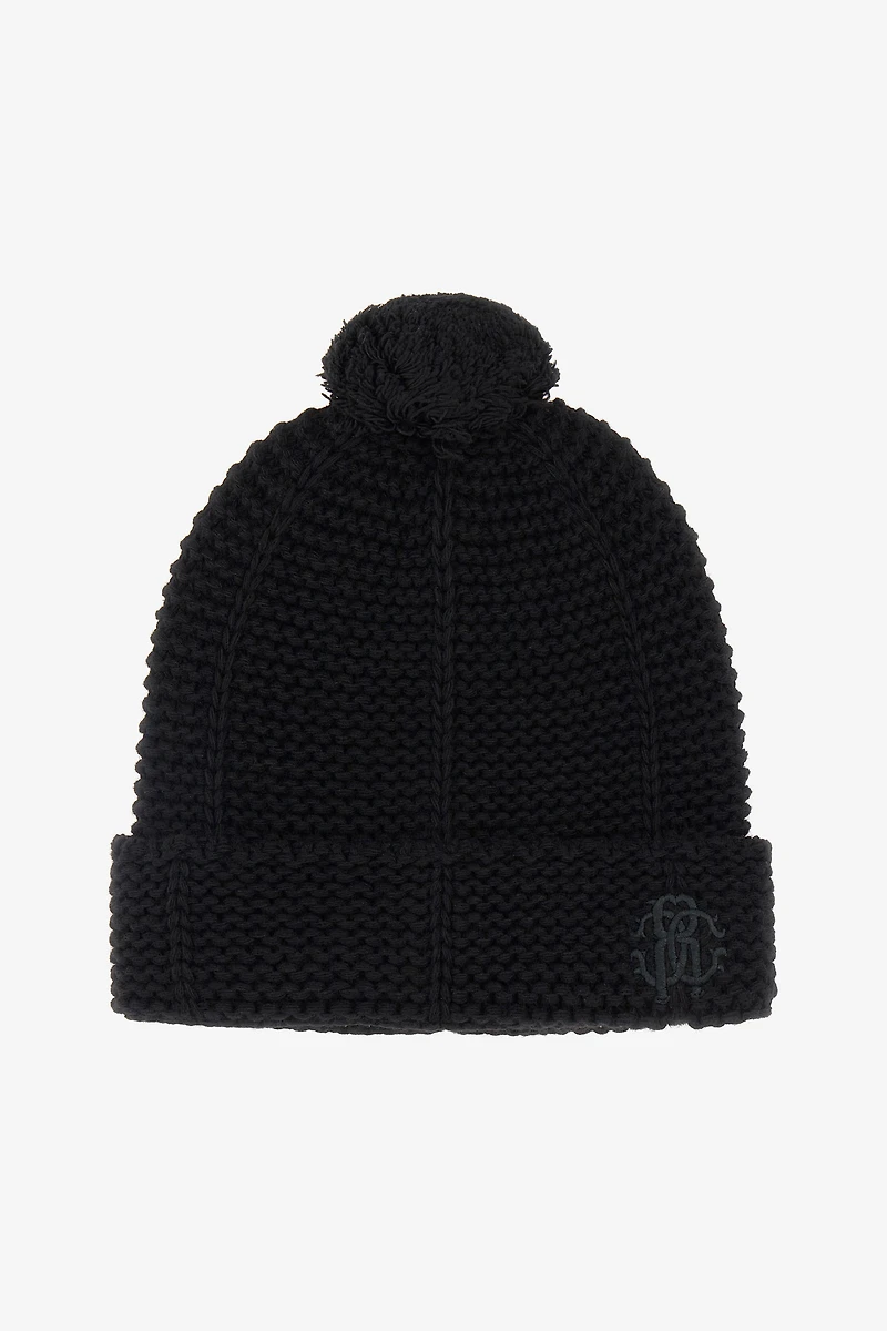 Black Cashmere Blend Hat