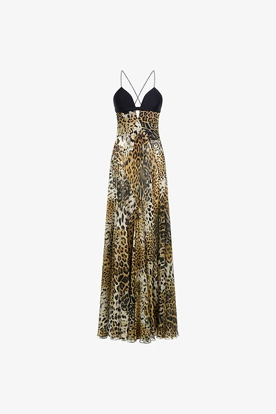 Long dress Jaguar Skin print